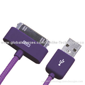Cable for iPhone 4 with Nylon Braiding Jacket